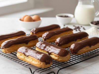 Eclere de Casă. Desertul Fin care Aduce Bucurie