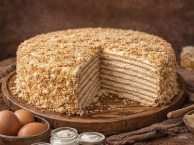 Prăjitura „Medovik”: Cel mai „cozy” desert cu miere 🍯