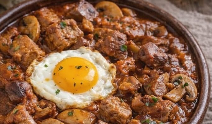 Tochitură Moldovenească: Un Răsfăț Tradițional cu Carne și Ciuperci