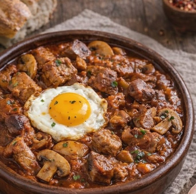 Tochitură Moldovenească: Un Răsfăț Tradițional cu Carne și Ciuperci