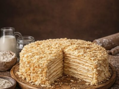Tort „Napoleon”: Cel mai autentic gust de casă